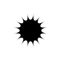 Starburst, sunburst price tag, label. Empty, blank price flash for promotion, marketing, sales concept vector