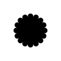 black starburst icon, sunburst badge. Design element stamp price vector