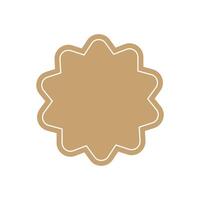 Starburst, sunburst price tag, shape label. Empty, beige price flash for promotion, marketing, sales concept vector