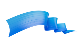 3d Wavy Blue Flag 3d Waving Abstract Ribbon Flag 3d Illustration png