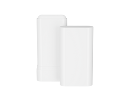 3d Empty White Open sun stick Mockup Packaging Front View 3d Illustration png