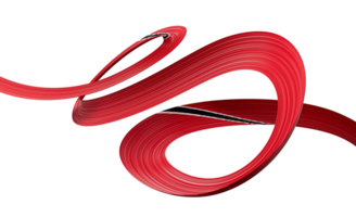 3d Flag Of Trinidad And Tobago 3d Wavy Shiny Ribbon 3d Illustration png