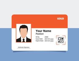 Custom Identity Card Design for Corporate Use vector