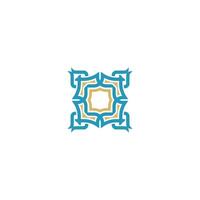 Creative Islamic pattern logo design suitable for Islamic events with a white background vector
