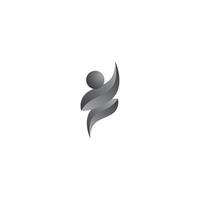 Creative leaf people design on white background vector