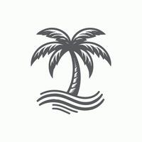 Exotic Palm Tree Illustrations vector