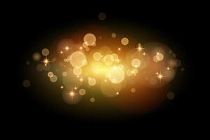 Golden luxury bokeh effect background. Holiday light effect. Bokeh soft light abstract background design element. Background decoration. illustration vector