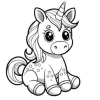 Connect the Dots to Reveal a Majestic Sitting Unicorn vector