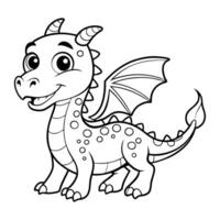 Creative Dot to Dot Activity Female Dragon Unleashes Imagination vector
