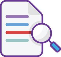 Data searching icon in multicolor style vector