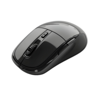 Black Wireless Computer Mouse Isolated on Transparent Background png