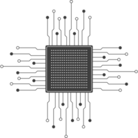 circuit electric chip illustration png