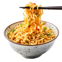 Japanese noodles isolated on transparent background png