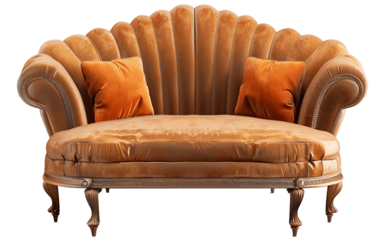 clásico sofá aislado en transparente antecedentes png