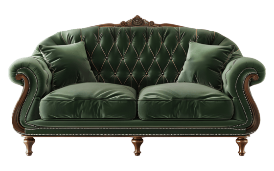 lujo sofá aislado en transparente antecedentes png