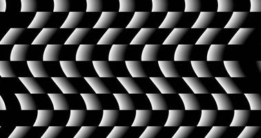 Seamless black and white checkered pattern with gradient effect dynamically sways in waves. Ideal for backgrounds, wallpapers and digital projects. video