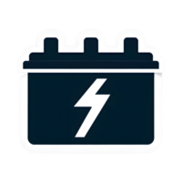 A battery icon with a lightning bolt png