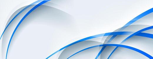 white and blue lines abstract background vector