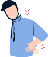 Man having backache monkeypox symptoms png