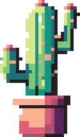 Pixelated Cactus Pot png
