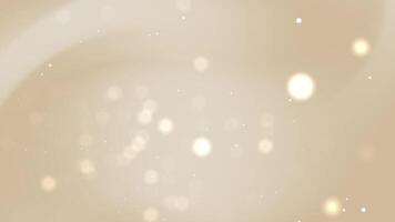 Animation light brown background with white and yellow bokeh lights. Great for festive designs, backgrounds, or holidaythemed projects. Bright and cheery atmosphere. video