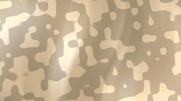 Animation abstract beige and brown camouflage pattern. Suitable for camouflagethemed design projects, militaryinspired graphics, and outdoor gear packaging. video