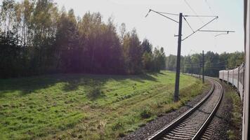 train view from window summer travel video
