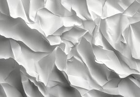 Textured white paper layers creating a delicate and intricate pattern in soft lighting photo