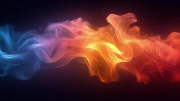 Vibrant abstract waves of color flowing together in a dynamic display of light and motion photo