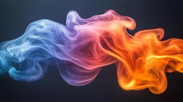 Vibrant abstract waves of color flowing together in a dynamic display of light and motion photo