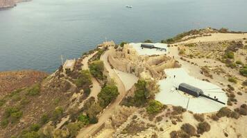 Aerial view of the military fortification of Los Castillitos video