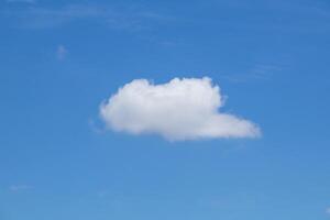 Blue sky background with tiny clouds, Nature cloud blue sky background, Blue Sky with Fluffy White Clouds on a Sunny Summer Day photo