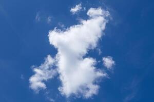 Blue sky background with tiny clouds, Nature cloud blue sky background, Blue Sky with Fluffy White Clouds on a Sunny Summer Day photo