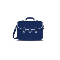 Briefcase icon with professional details. vector
