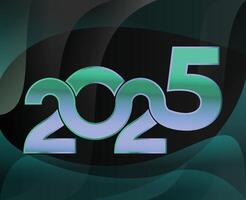 2025 Happy New Year Abstract Design Logo Symbol Illustration vector