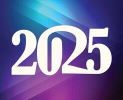 2025 Happy New Year Design Abstract Logo Symbol Illustration vector