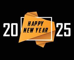2025 Happy New Year Design Festive Elegant Abstract Illustration vector