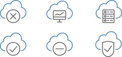 Cloud technology icon image vector
