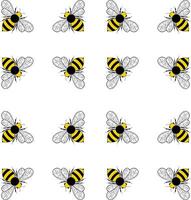 Honey bee icon. Insect character. Flying bee icon illustration isolated on white background. vector