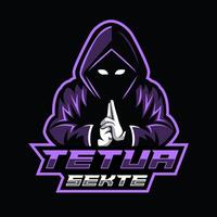 Hacker Anonymous mascot logo esport template design vector