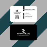 abstract Clean and simple Business Card Template, Two-sided color combination business card, Professional Business card Template Front and back vector