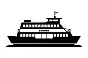 ferry boat icon vector