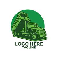 Dump Truck Logo Design vector