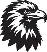 an eagle head silhouette on a white background vector