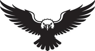 an eagle with its wings spread out vector