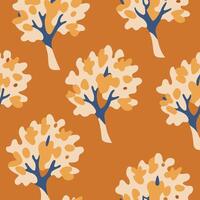 Background tree image all over vector