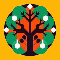 A paper tree vector