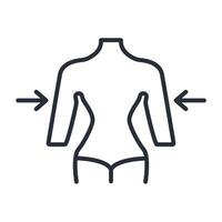 Slim icon. .Editable stroke.linear style sign for use web design,logo.Symbol illustration. vector