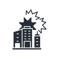 New Year icon. .Editable stroke.linear style sign for use web design,logo.Symbol illustration. vector