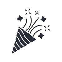 Confetti icon. .Editable stroke.linear style sign for use web design,logo.Symbol illustration. vector